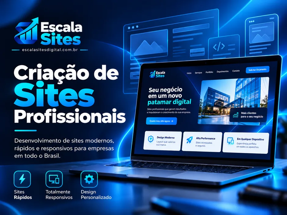 Exemplo ilustrativo de site profissional