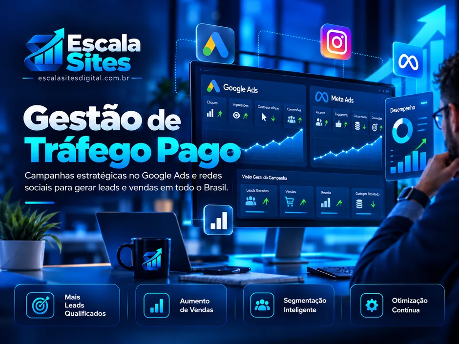 Ilustração sobre tráfego e seo