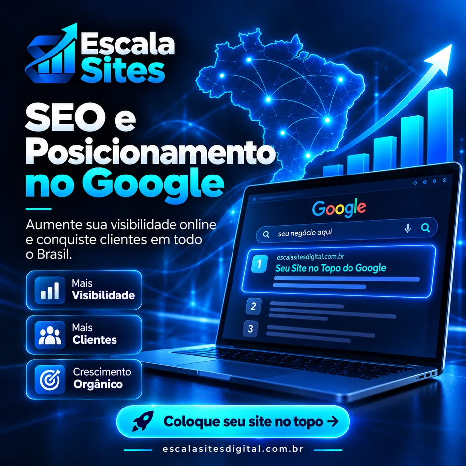 Arte da Escala Sites Digital sobre seo e posicionamento